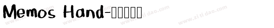 Memos Hand字体转换